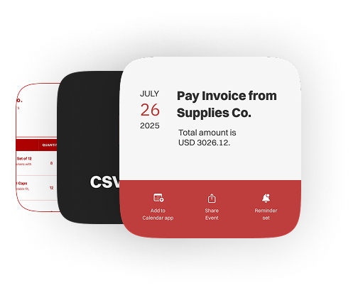 Business invoice and deadline management